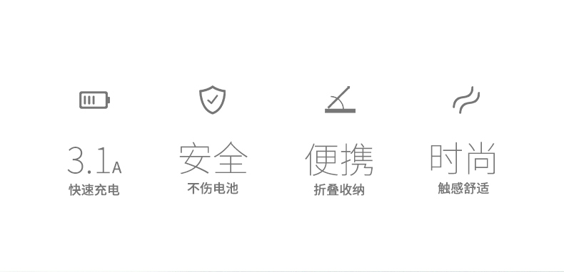 綠聯竹節款USB充電頭，可折疊設計便攜旅行充電頭